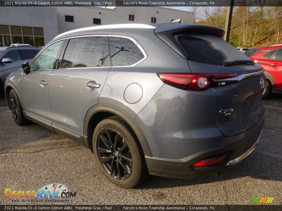 2021 Mazda CX-9 Carbon Edition AWD Polymetal Gray / Red Photo #2