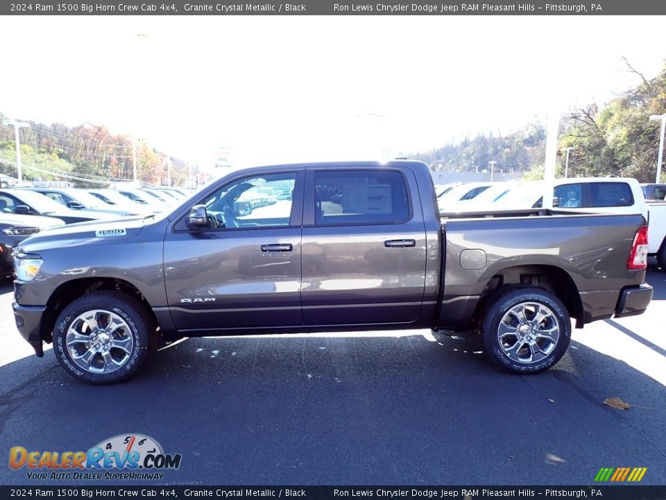 2024 Ram 1500 Big Horn Crew Cab 4x4 Granite Crystal Metallic / Black Photo #2