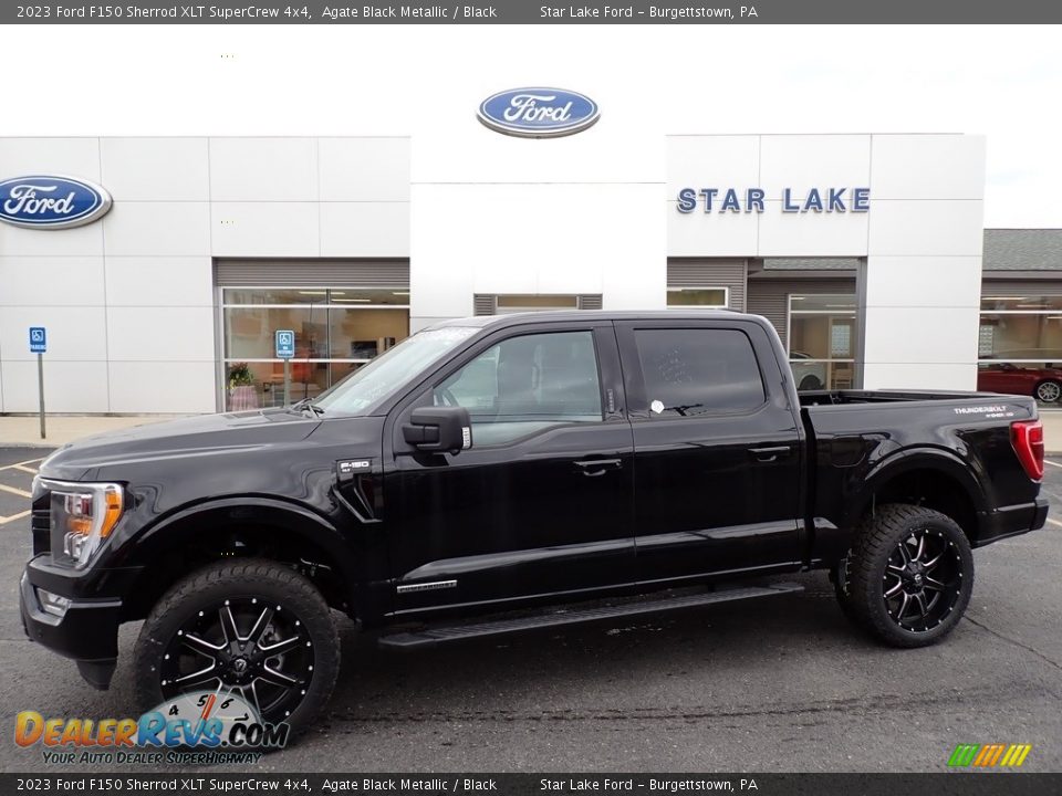 2023 Ford F150 Sherrod XLT SuperCrew 4x4 Agate Black Metallic / Black Photo #1