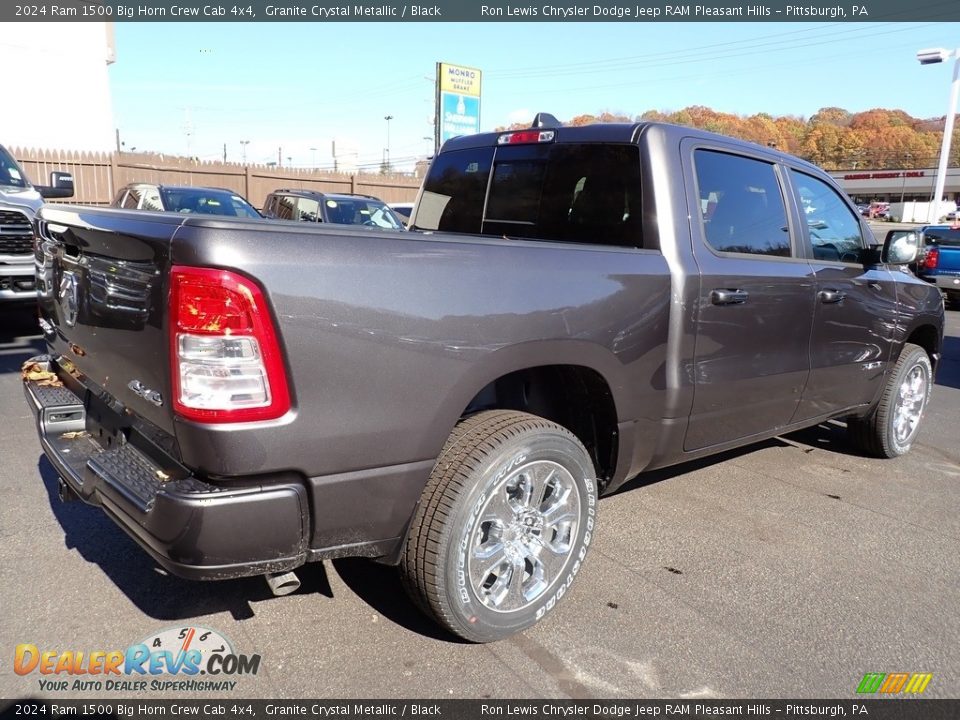 2024 Ram 1500 Big Horn Crew Cab 4x4 Granite Crystal Metallic / Black Photo #6