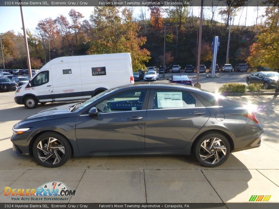 2024 Hyundai Elantra SEL Ecotronic Gray / Gray Photo #6