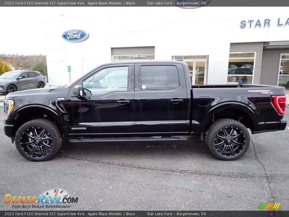 2023 Ford F150 Sherrod XLT SuperCrew 4x4 Agate Black Metallic / Black Photo #2