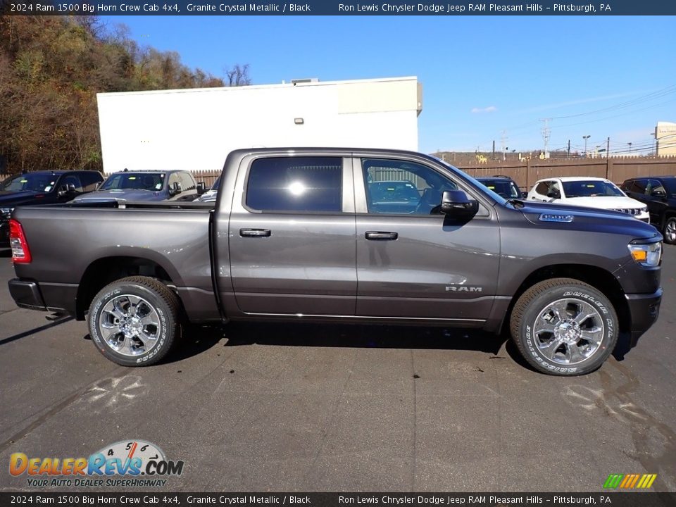 2024 Ram 1500 Big Horn Crew Cab 4x4 Granite Crystal Metallic / Black Photo #7