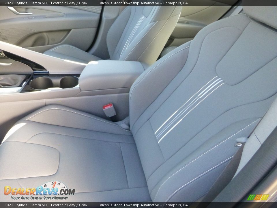 2024 Hyundai Elantra SEL Ecotronic Gray / Gray Photo #11