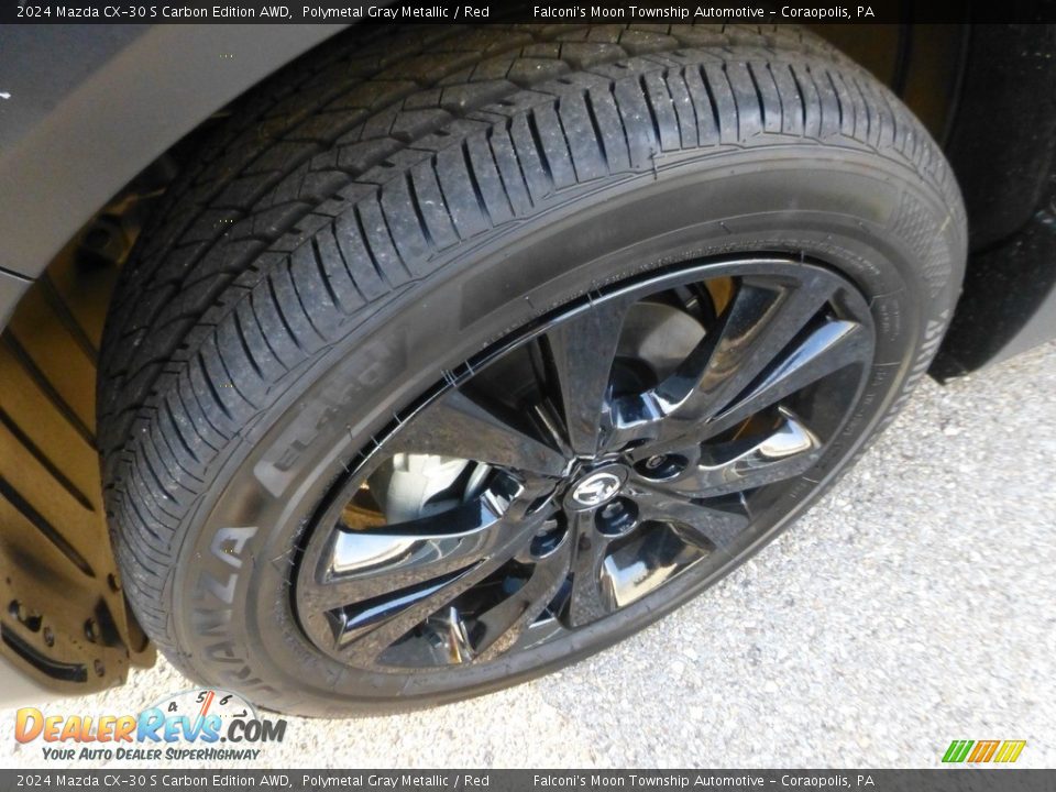 2024 Mazda CX-30 S Carbon Edition AWD Polymetal Gray Metallic / Red Photo #9