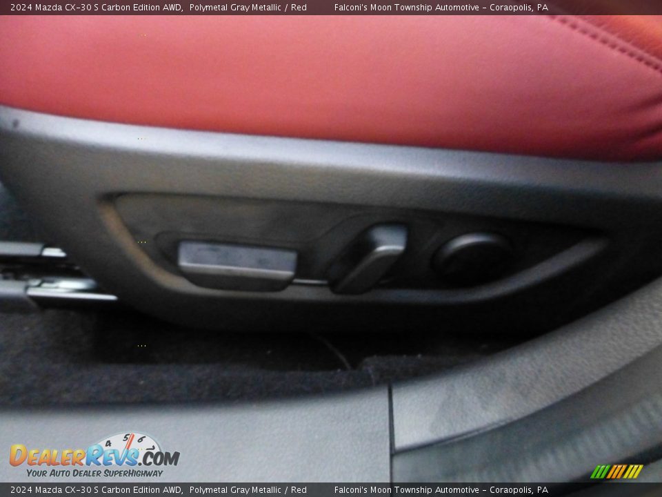2024 Mazda CX-30 S Carbon Edition AWD Polymetal Gray Metallic / Red Photo #14