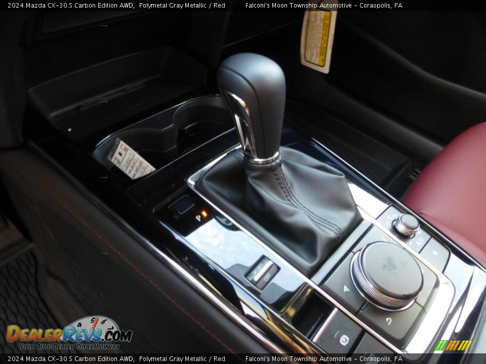 2024 Mazda CX-30 S Carbon Edition AWD Polymetal Gray Metallic / Red Photo #16