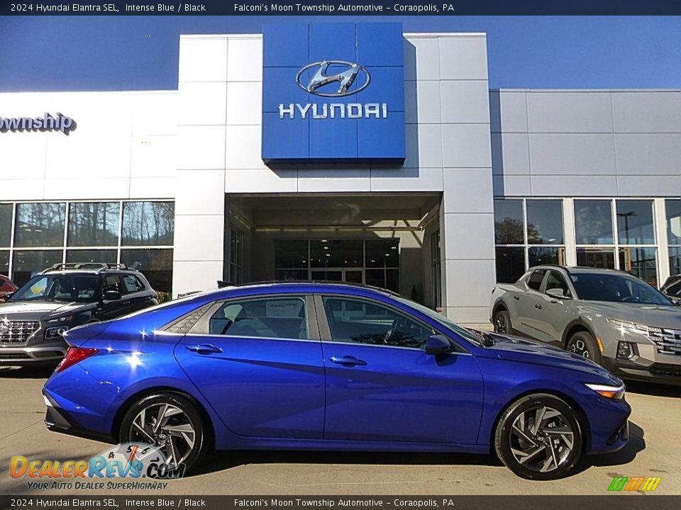 2024 Hyundai Elantra SEL Intense Blue / Black Photo #1