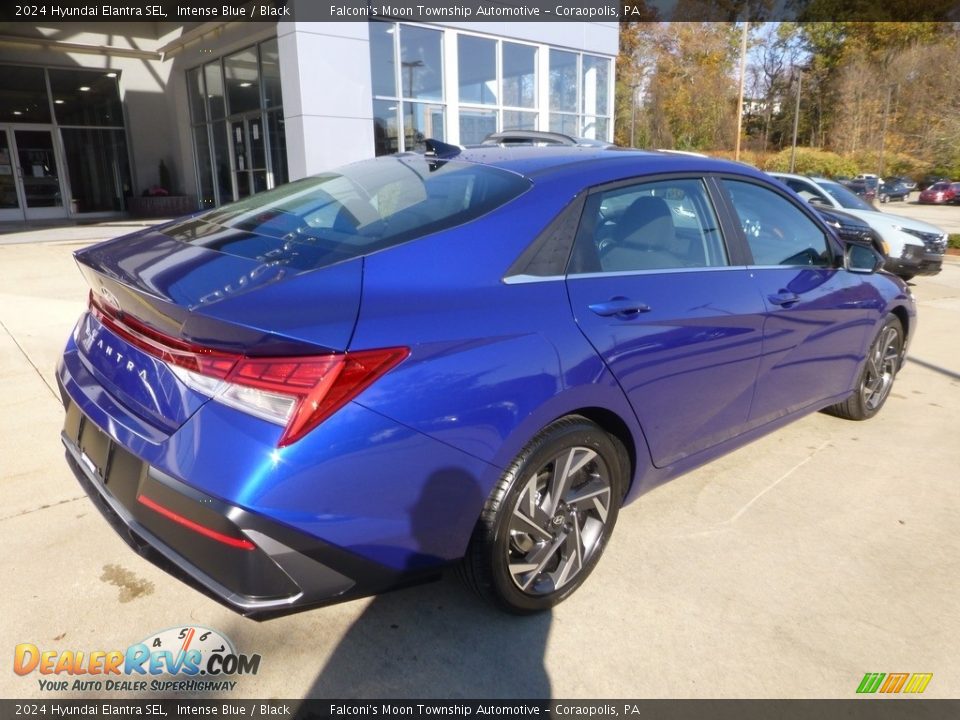 2024 Hyundai Elantra SEL Intense Blue / Black Photo #2