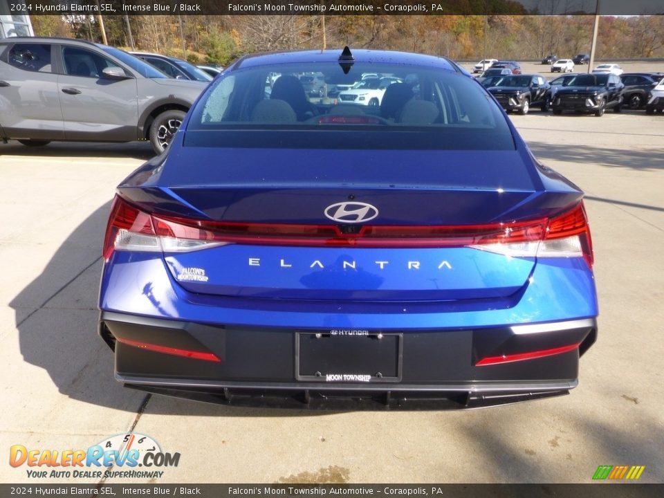 2024 Hyundai Elantra SEL Intense Blue / Black Photo #3
