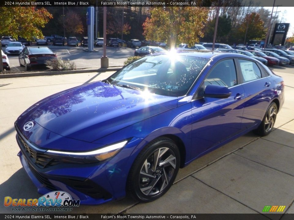 2024 Hyundai Elantra SEL Intense Blue / Black Photo #7
