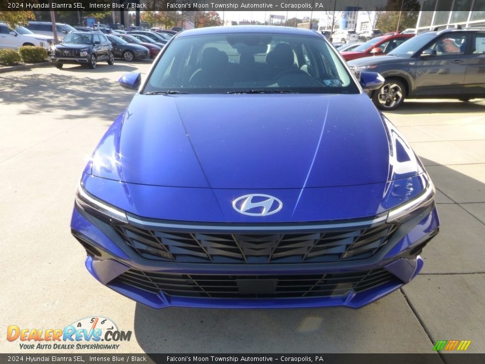 2024 Hyundai Elantra SEL Intense Blue / Black Photo #8