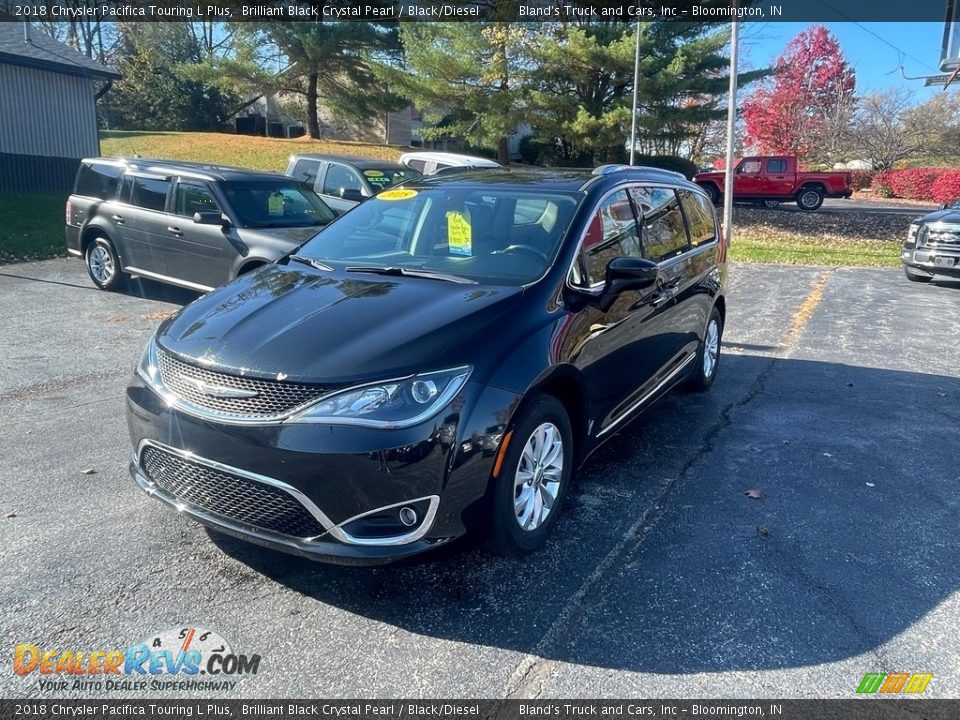 2018 Chrysler Pacifica Touring L Plus Brilliant Black Crystal Pearl / Black/Diesel Photo #3