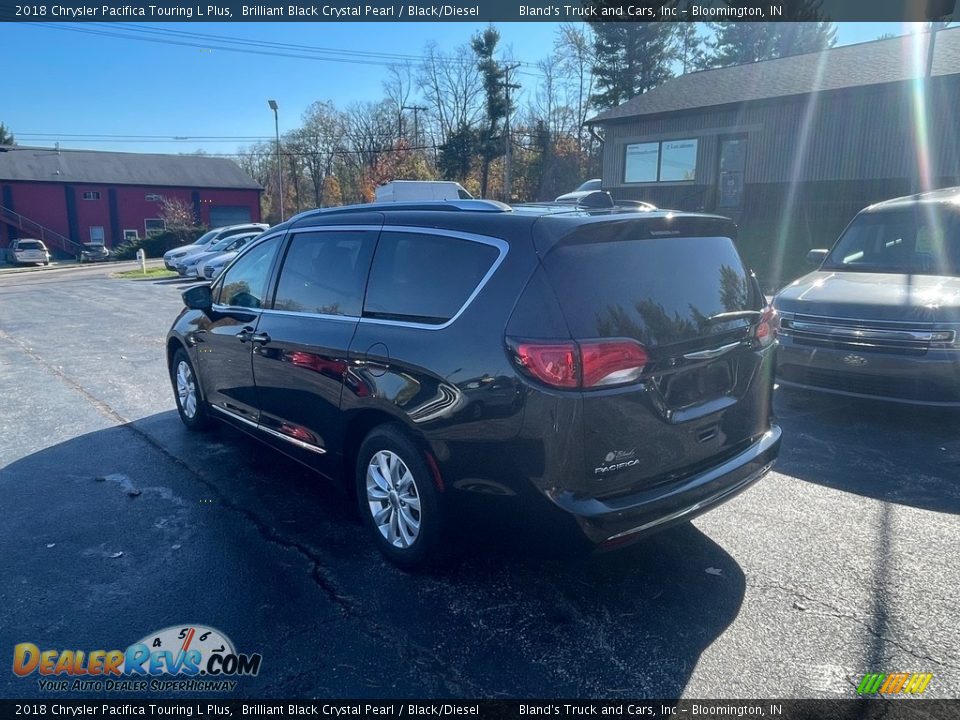 2018 Chrysler Pacifica Touring L Plus Brilliant Black Crystal Pearl / Black/Diesel Photo #4