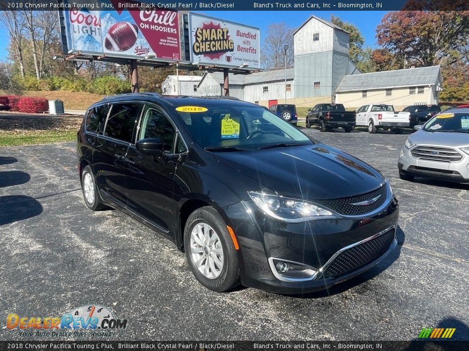 2018 Chrysler Pacifica Touring L Plus Brilliant Black Crystal Pearl / Black/Diesel Photo #5