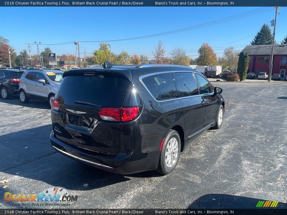 2018 Chrysler Pacifica Touring L Plus Brilliant Black Crystal Pearl / Black/Diesel Photo #6