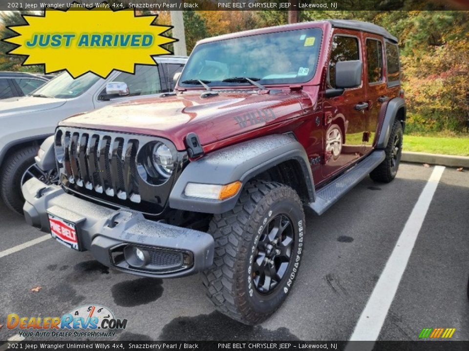 2021 Jeep Wrangler Unlimited Willys 4x4 Snazzberry Pearl / Black Photo #1