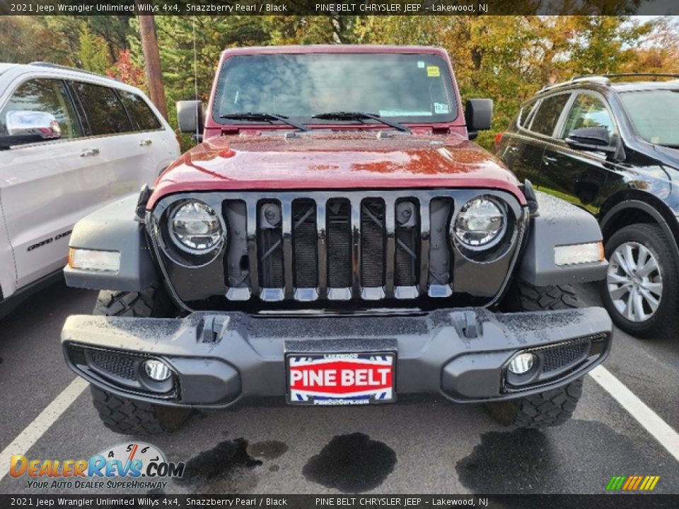 2021 Jeep Wrangler Unlimited Willys 4x4 Snazzberry Pearl / Black Photo #2