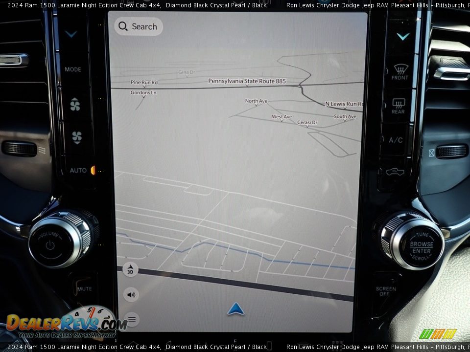 Navigation of 2024 Ram 1500 Laramie Night Edition Crew Cab 4x4 Photo #18