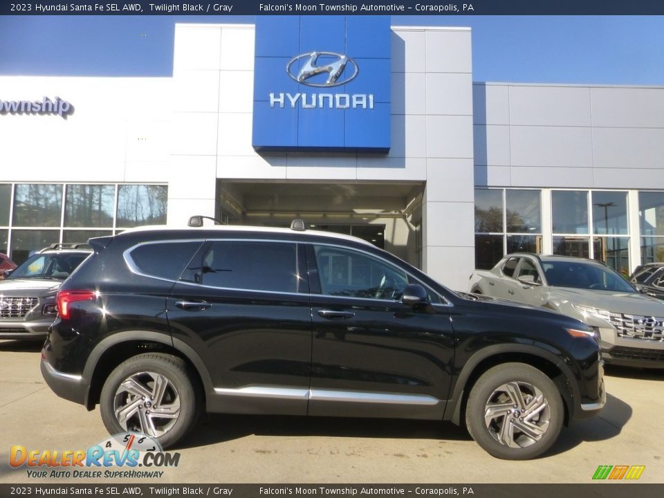 2023 Hyundai Santa Fe SEL AWD Twilight Black / Gray Photo #1