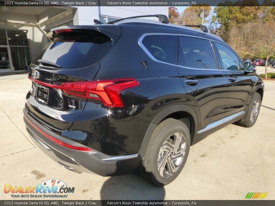 2023 Hyundai Santa Fe SEL AWD Twilight Black / Gray Photo #2