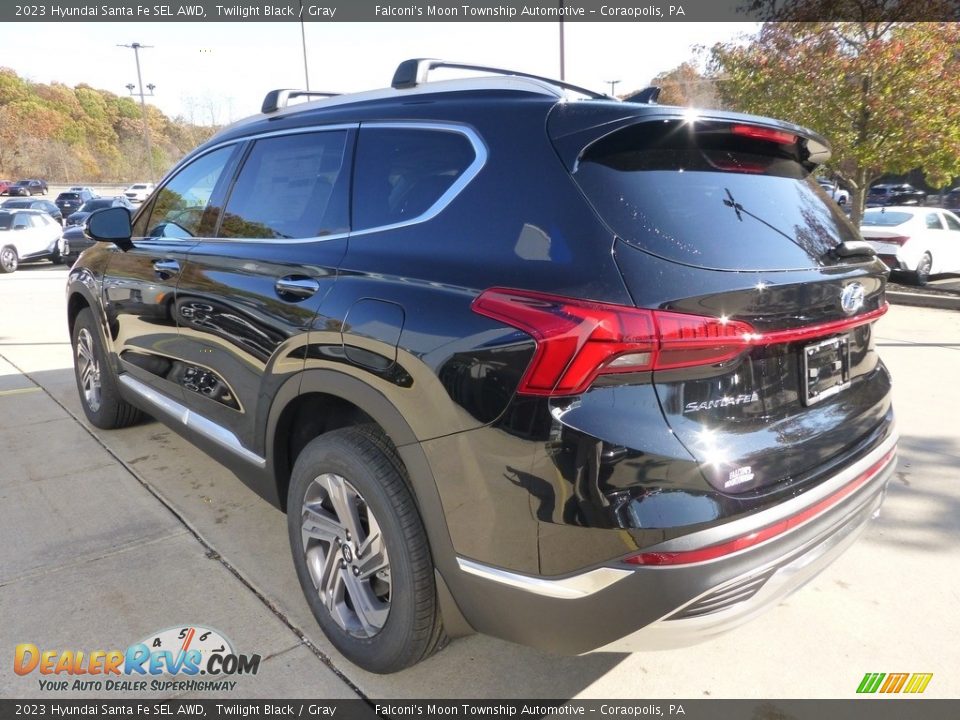 2023 Hyundai Santa Fe SEL AWD Twilight Black / Gray Photo #5