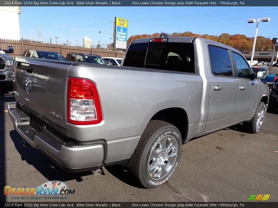 2024 Ram 1500 Big Horn Crew Cab 4x4 Billet Silver Metallic / Black Photo #6