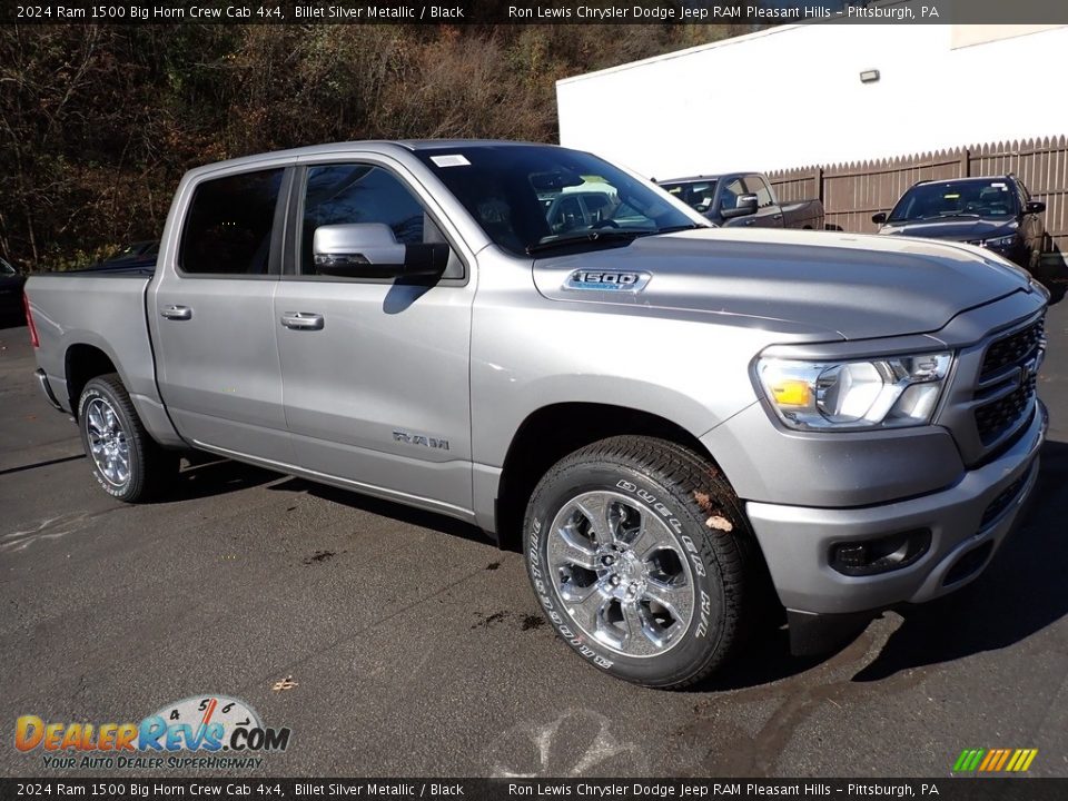 Billet Silver Metallic 2024 Ram 1500 Big Horn Crew Cab 4x4 Photo #8