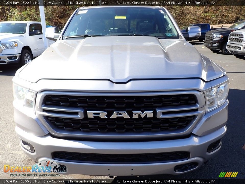 2024 Ram 1500 Big Horn Crew Cab 4x4 Billet Silver Metallic / Black Photo #9