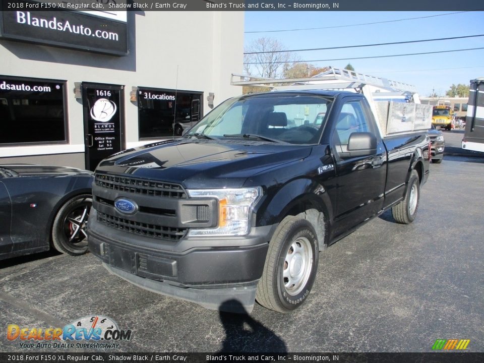 2018 Ford F150 XL Regular Cab Shadow Black / Earth Gray Photo #2