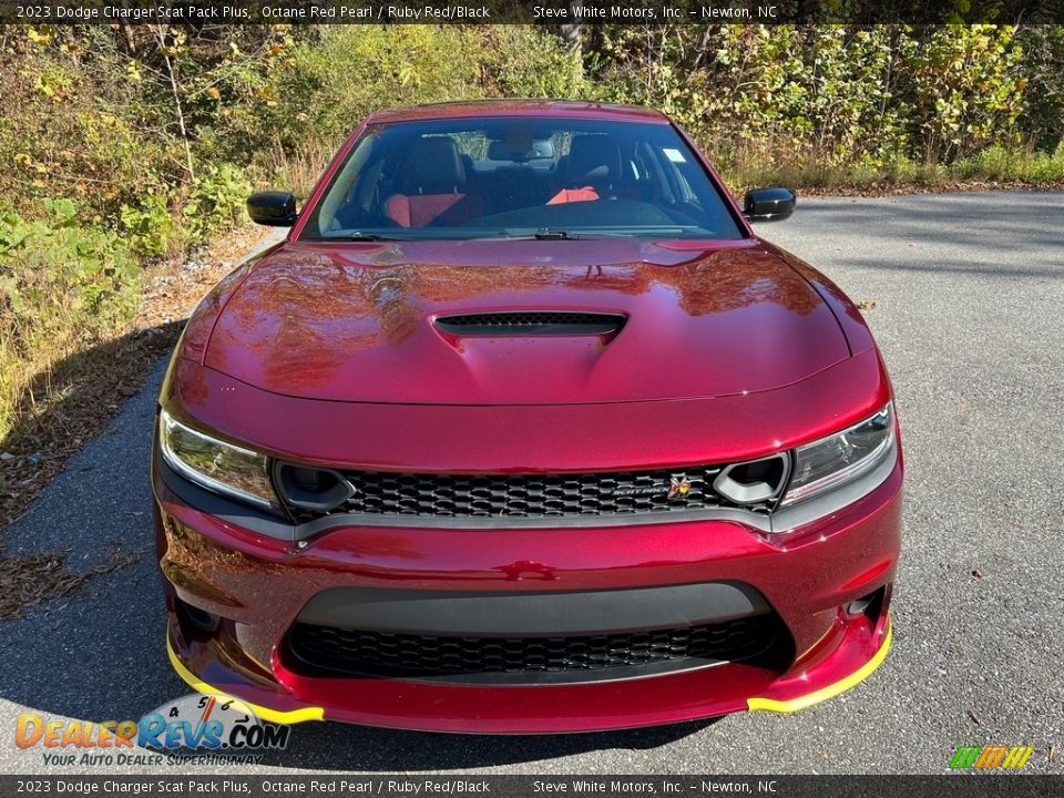 2023 Dodge Charger Scat Pack Plus Octane Red Pearl / Ruby Red/Black Photo #3