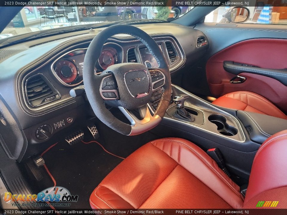 Demonic Red/Black Interior - 2023 Dodge Challenger SRT Hellcat JailBreak Widebody Photo #7