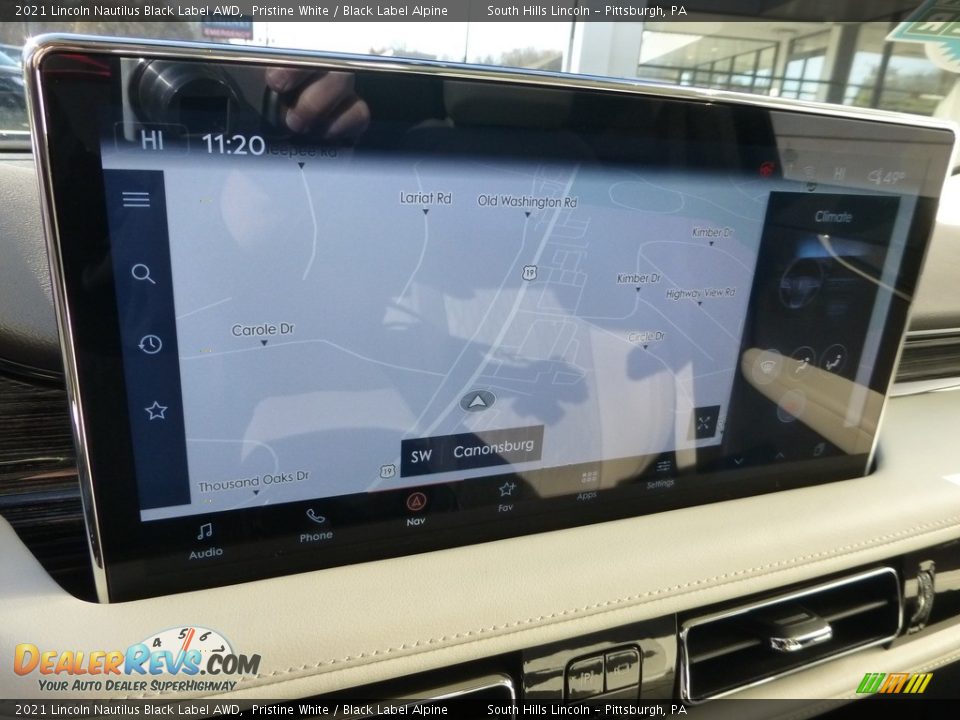 Navigation of 2021 Lincoln Nautilus Black Label AWD Photo #21