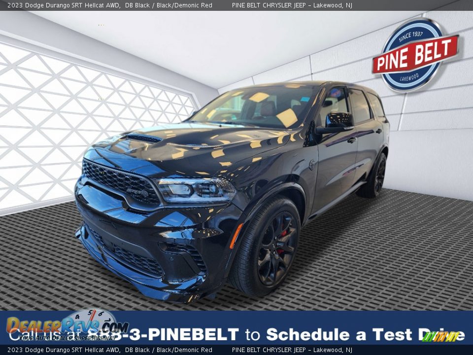 2023 Dodge Durango SRT Hellcat AWD DB Black / Black/Demonic Red Photo #1