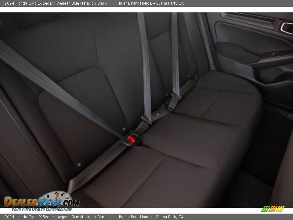 2024 Honda Civic LX Sedan Aegean Blue Metallic / Black Photo #28