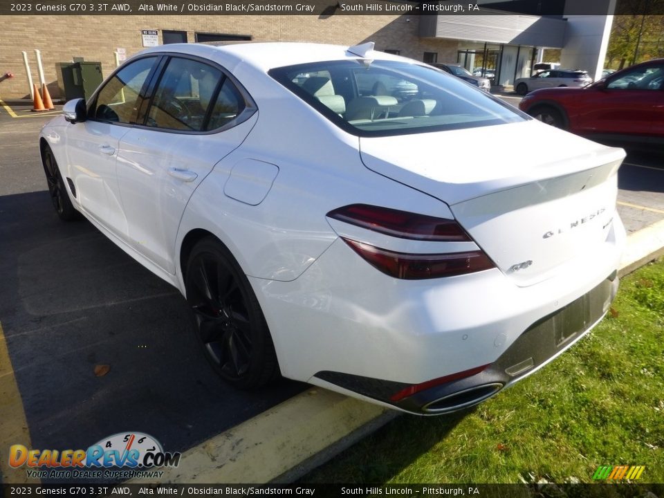 2023 Genesis G70 3.3T AWD Alta White / Obsidian Black/Sandstorm Gray Photo #2