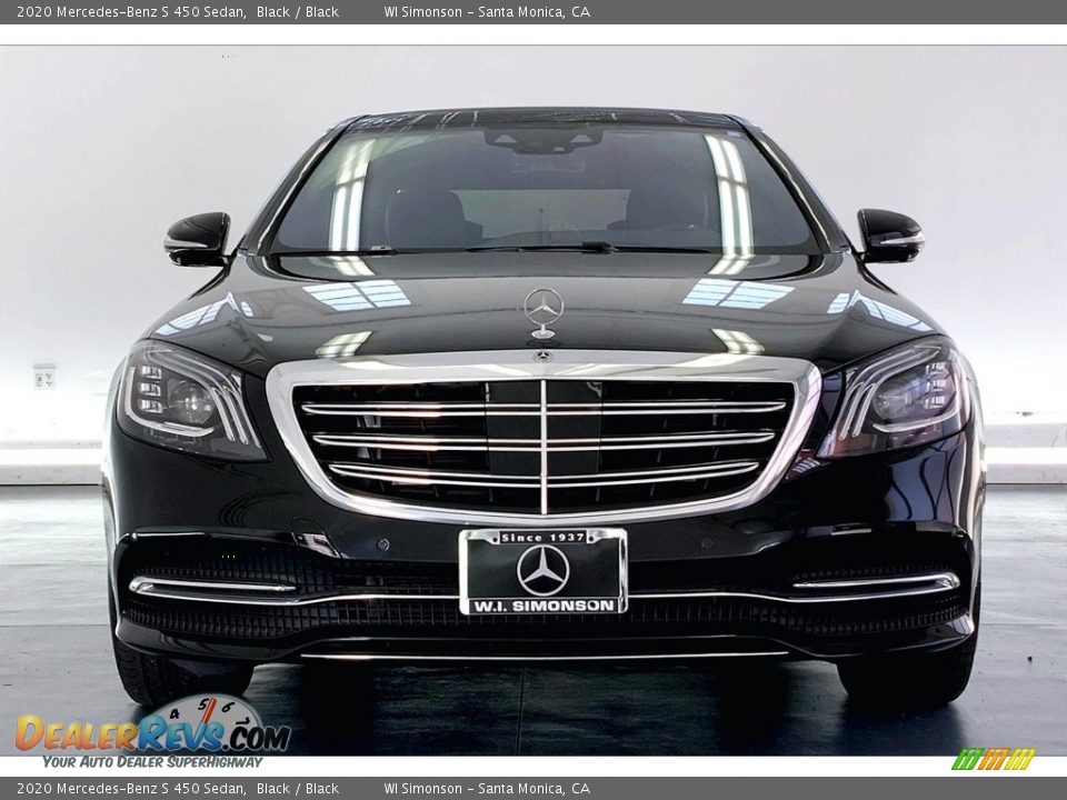 2020 Mercedes-Benz S 450 Sedan Black / Black Photo #2