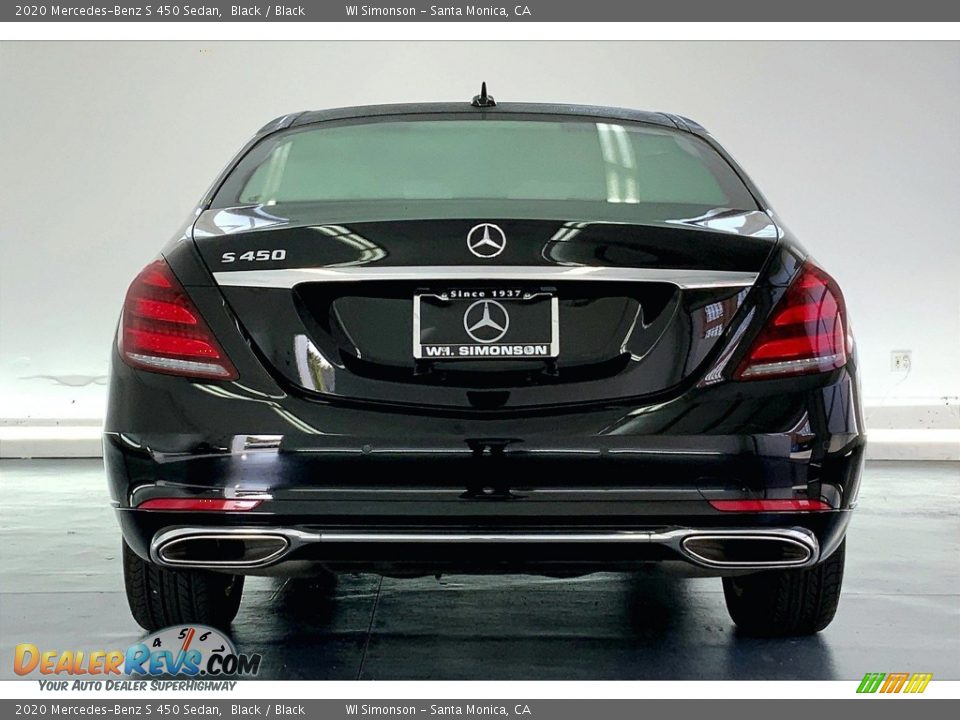 2020 Mercedes-Benz S 450 Sedan Black / Black Photo #3