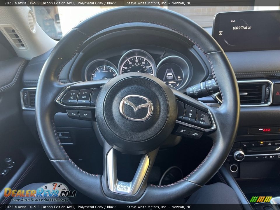 2023 Mazda CX-5 S Carbon Edition AWD Steering Wheel Photo #17