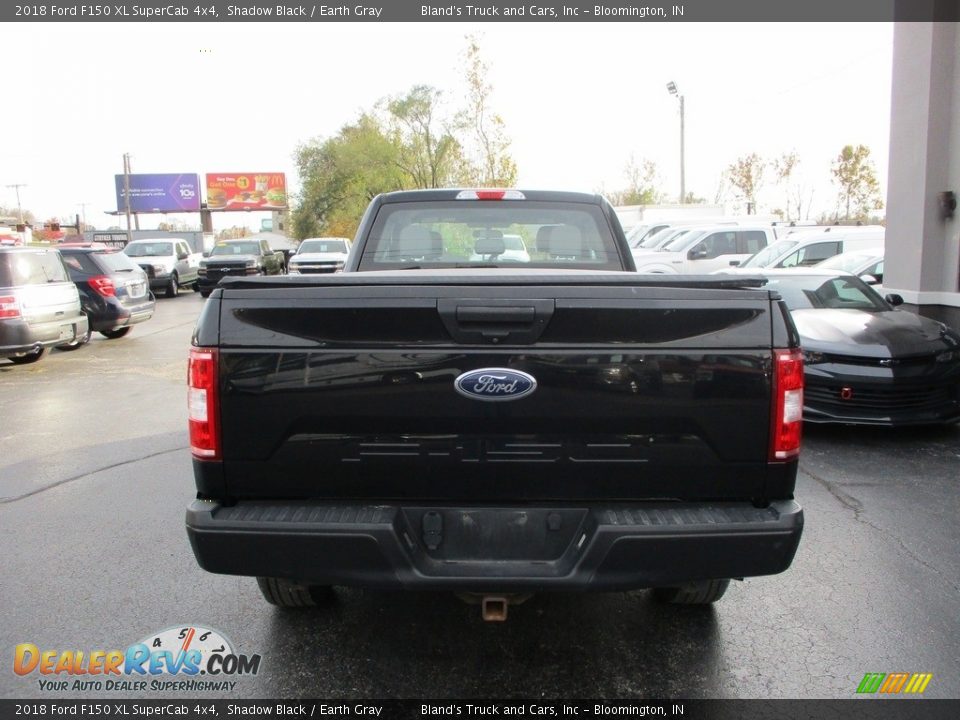 2018 Ford F150 XL SuperCab 4x4 Shadow Black / Earth Gray Photo #23