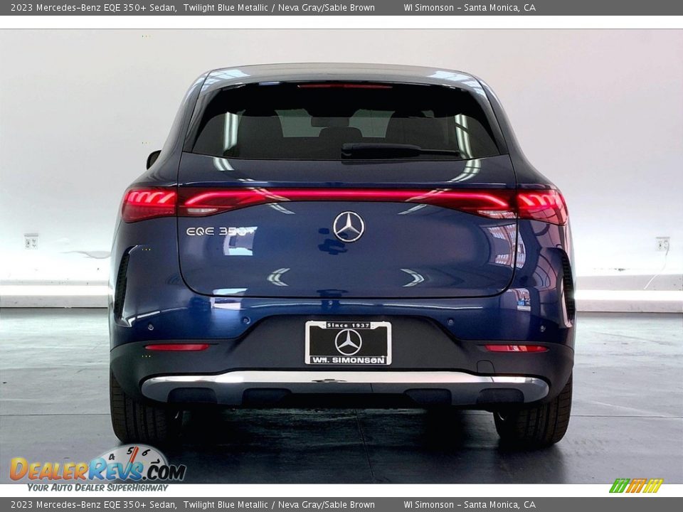 2023 Mercedes-Benz EQE 350+ Sedan Twilight Blue Metallic / Neva Gray/Sable Brown Photo #3