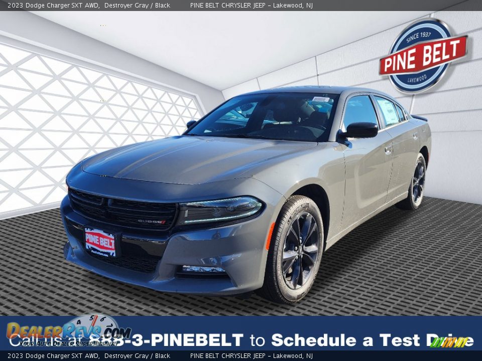 2023 Dodge Charger SXT AWD Destroyer Gray / Black Photo #1