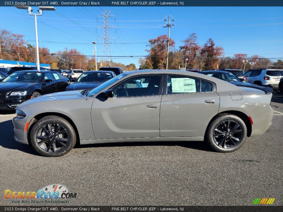 2023 Dodge Charger SXT AWD Destroyer Gray / Black Photo #2