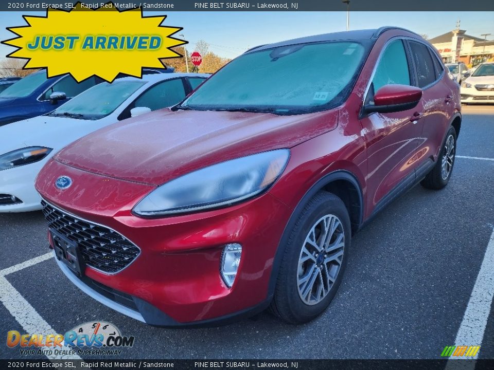 2020 Ford Escape SEL Rapid Red Metallic / Sandstone Photo #1