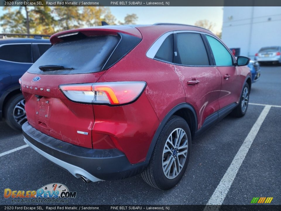 2020 Ford Escape SEL Rapid Red Metallic / Sandstone Photo #3