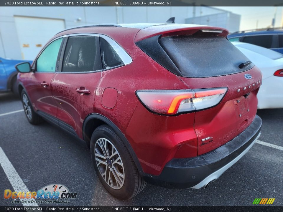 2020 Ford Escape SEL Rapid Red Metallic / Sandstone Photo #4