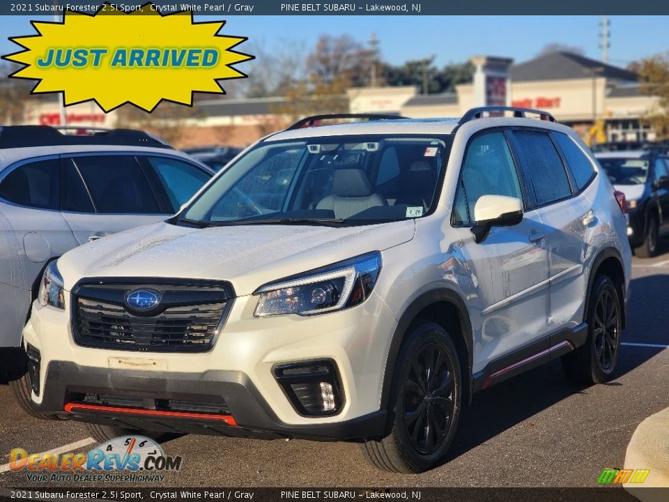 2021 Subaru Forester 2.5i Sport Crystal White Pearl / Gray Photo #1