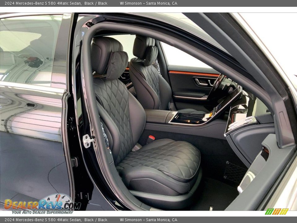 Black Interior - 2024 Mercedes-Benz S 580 4Matic Sedan Photo #5