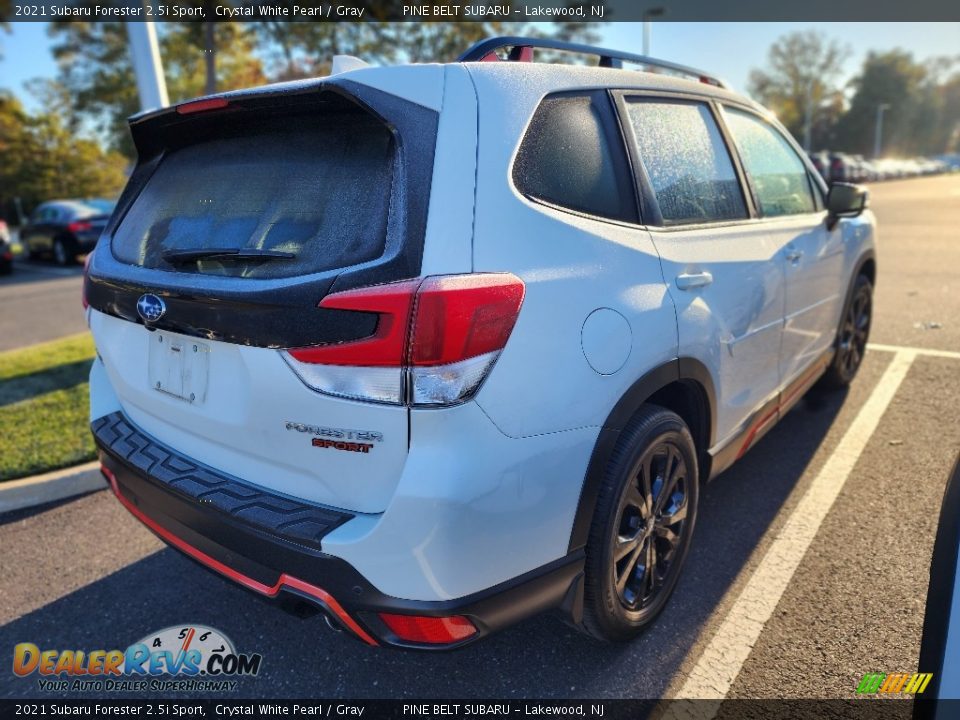 2021 Subaru Forester 2.5i Sport Crystal White Pearl / Gray Photo #3