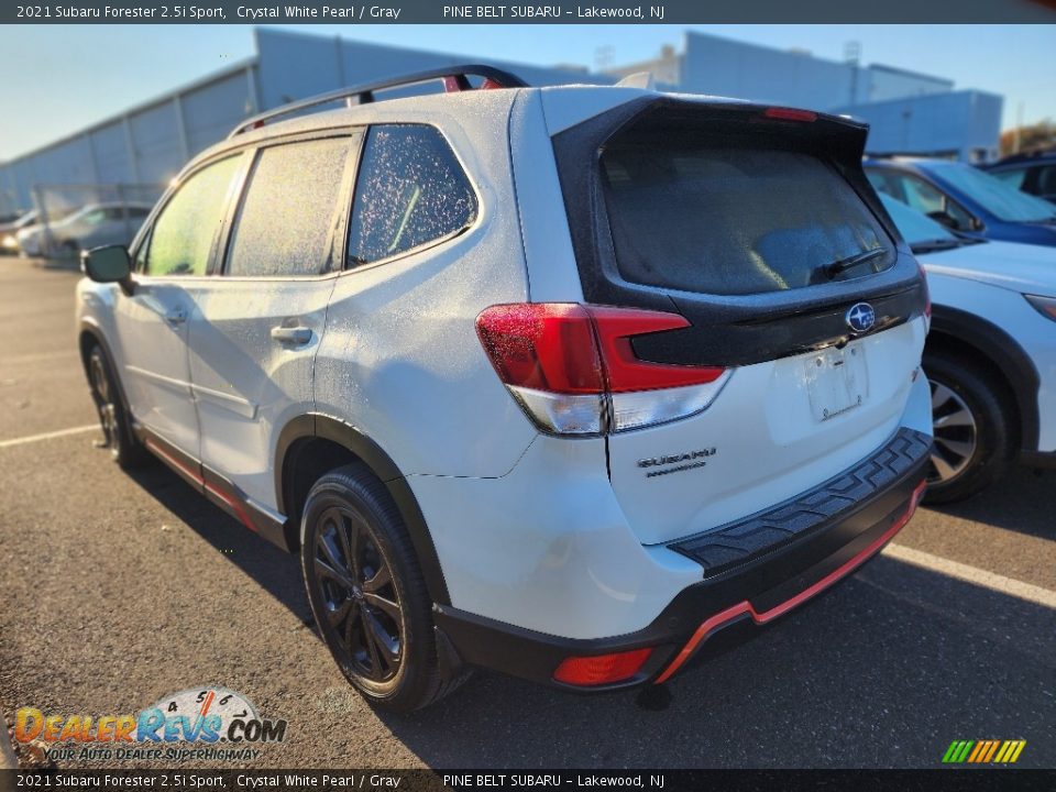 2021 Subaru Forester 2.5i Sport Crystal White Pearl / Gray Photo #4